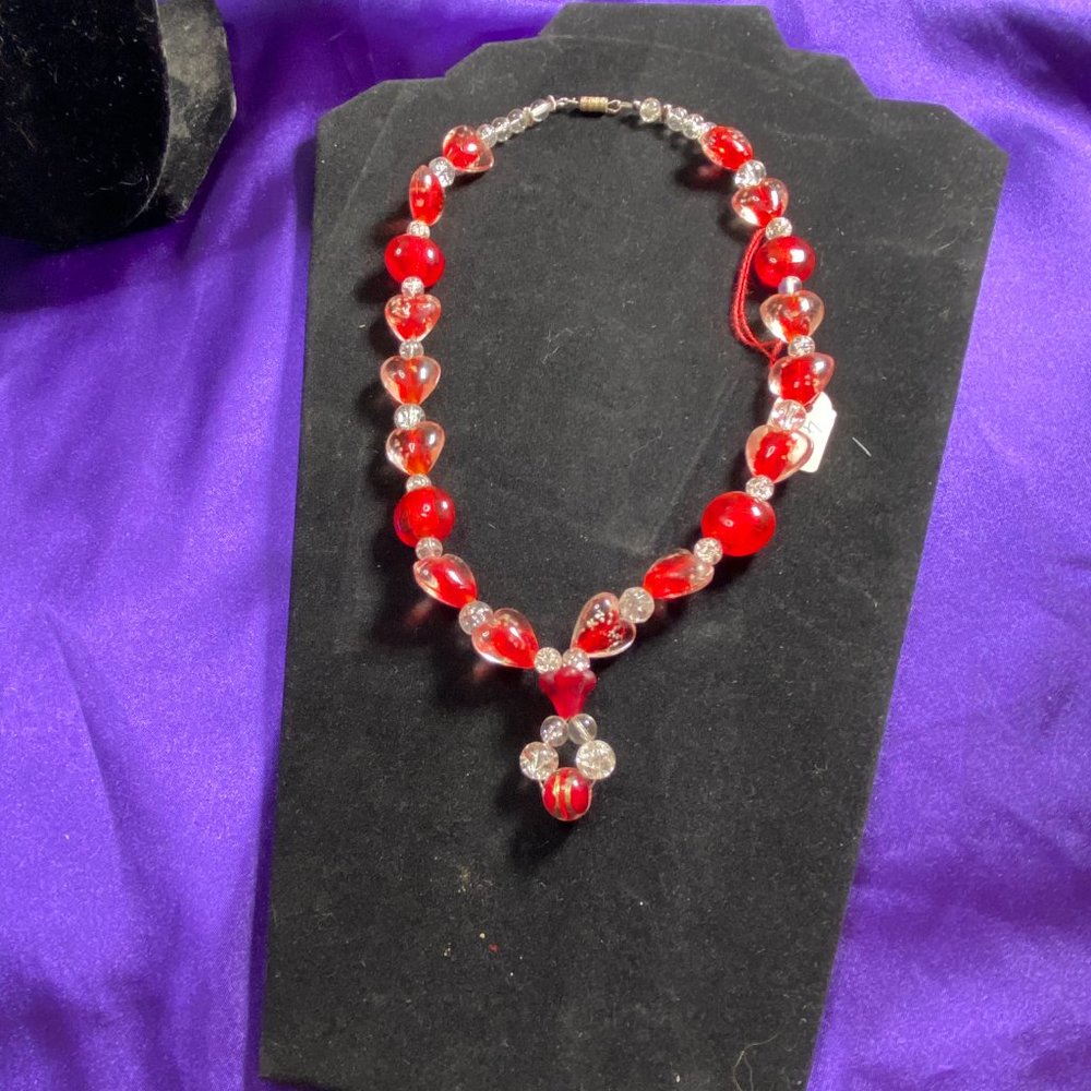 New đ Heart to Heart Gemstone Necklace - Picture 4 of 14